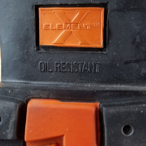 XELEMENT Black Leather Biker Boots Motorcycle Riding Two Buckle Side Zip LU1474 - Picture 11 of 14